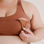 The Baby Mama Full Support Nursing Bra | Bare Down | Milk & Baby