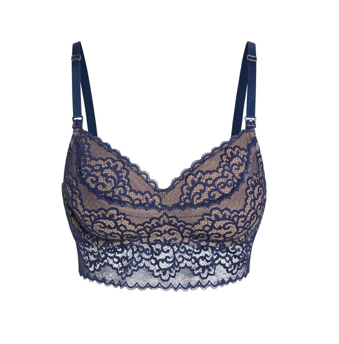 Ayla Luxury Lace Nursing + Handsfree Pumping Bra | Milk & Baby