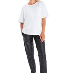 Accouchee Anytime Anywhere Side Zip Nursing T-Shirt White