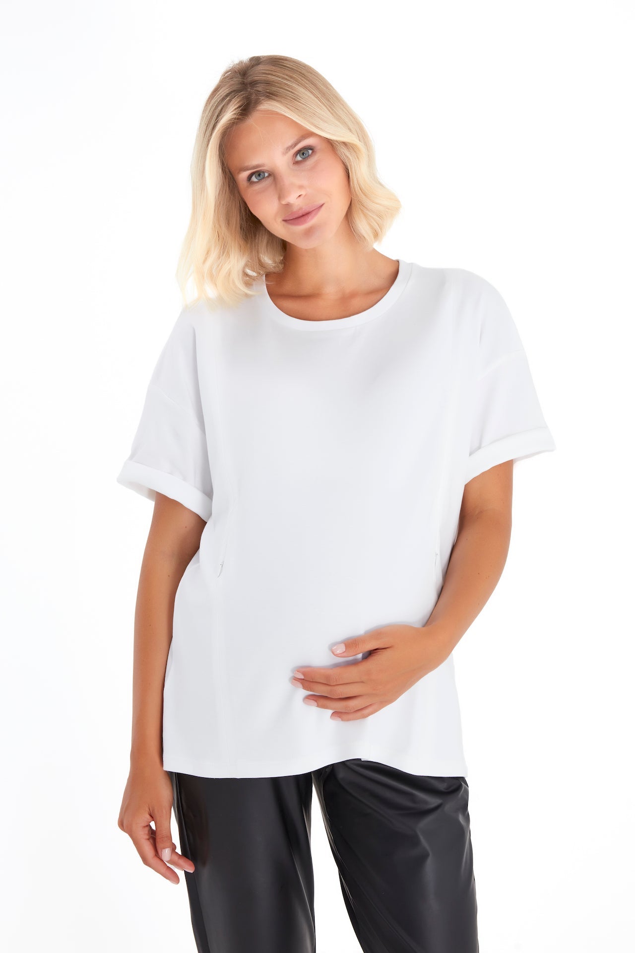 Anytime Anywhere nursing tee detail