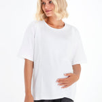 Anytime Anywhere nursing tee worn