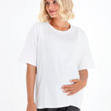 Anytime Anywhere nursing tee worn