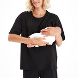 Anytime Anywhere Side Zip Maternity/Nursing T-Shirt | Milk & Baby