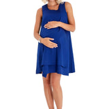 Amaze Sleeveless Cotton Maternity/Nursing Swing Dress Milk & Baby