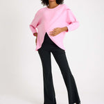 Let Loose Crossover Long Sleeve Maternity/Nursing Knit Top | Milk & Baby