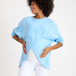 Let Loose Crossover Long Sleeve Maternity/Nursing Knit Top | Milk & Baby