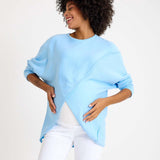 Let Loose Crossover Long Sleeve Maternity/Nursing Knit Top | Milk & Baby
