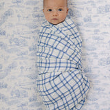 Farm Toile Muslin Crib Sheet | Transform your baby's crib into a cozy haven with our Farm Toile Muslin Crib Sheet. Crafted from our exclusive soft and breathable muslin fabric, this sheet showcases a neutral design that adds a touch of warmth and style to
