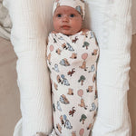 Pooh | Bamboo Swaddle + Beanie Set | Milk & Baby