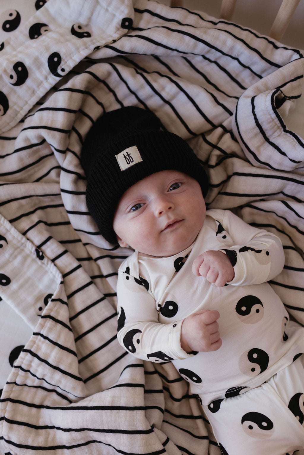 Black & White Yin Yang | Sleepy Time Set Milk & Baby