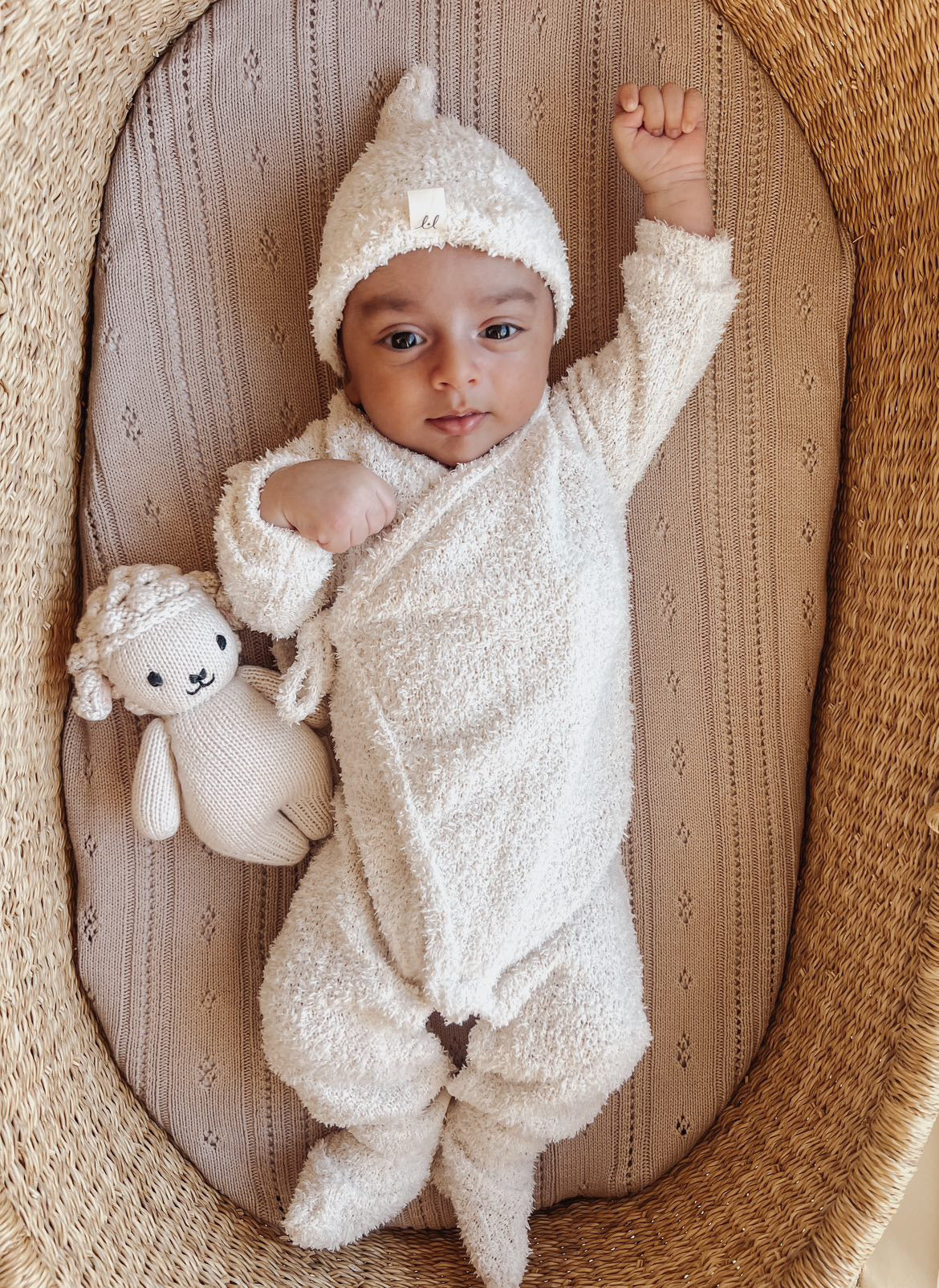 Luna + Luca Cozy Teddy Kimono Set | Milk & Baby