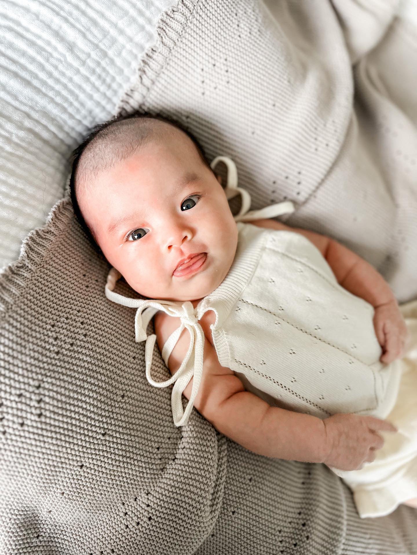 Luna + Luca Pointelle Summer Set - Cream | Milk & Baby