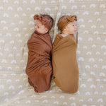 Mustard Bamboo Hat or Head Wrap Set | Milk & Baby