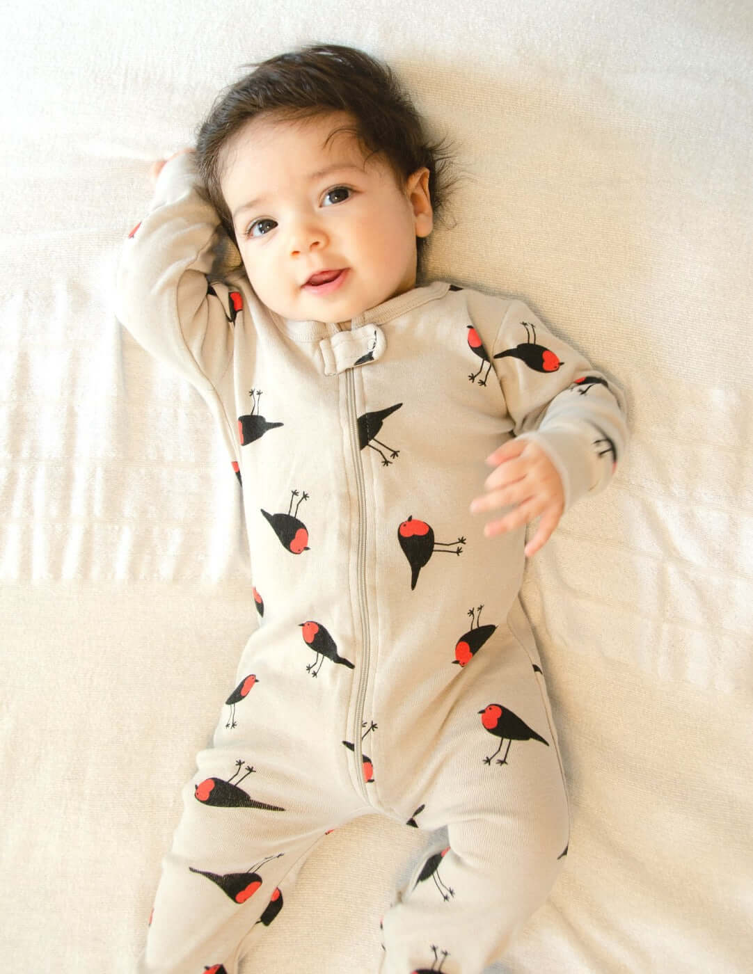 Baby Footed Bird Pajamas | Milk & Baby