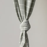 Foggy Grid | Bamboo Knotted Gown