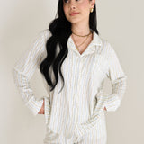 Dainty Vines | Women's Bamboo Button Up Lounge Set