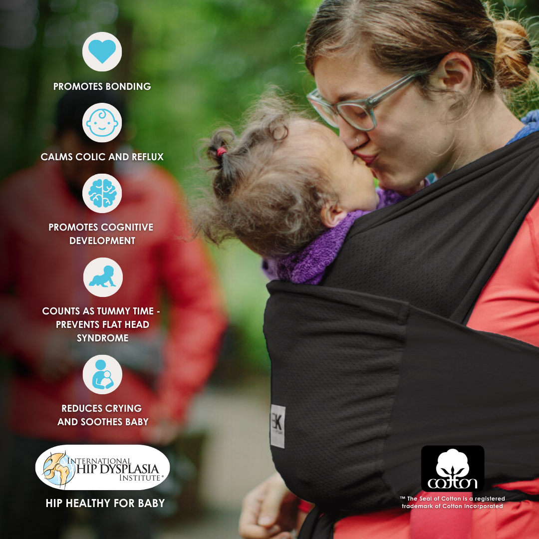 Baby K'tan Breeze Baby Carrier | Black | Milk & Baby