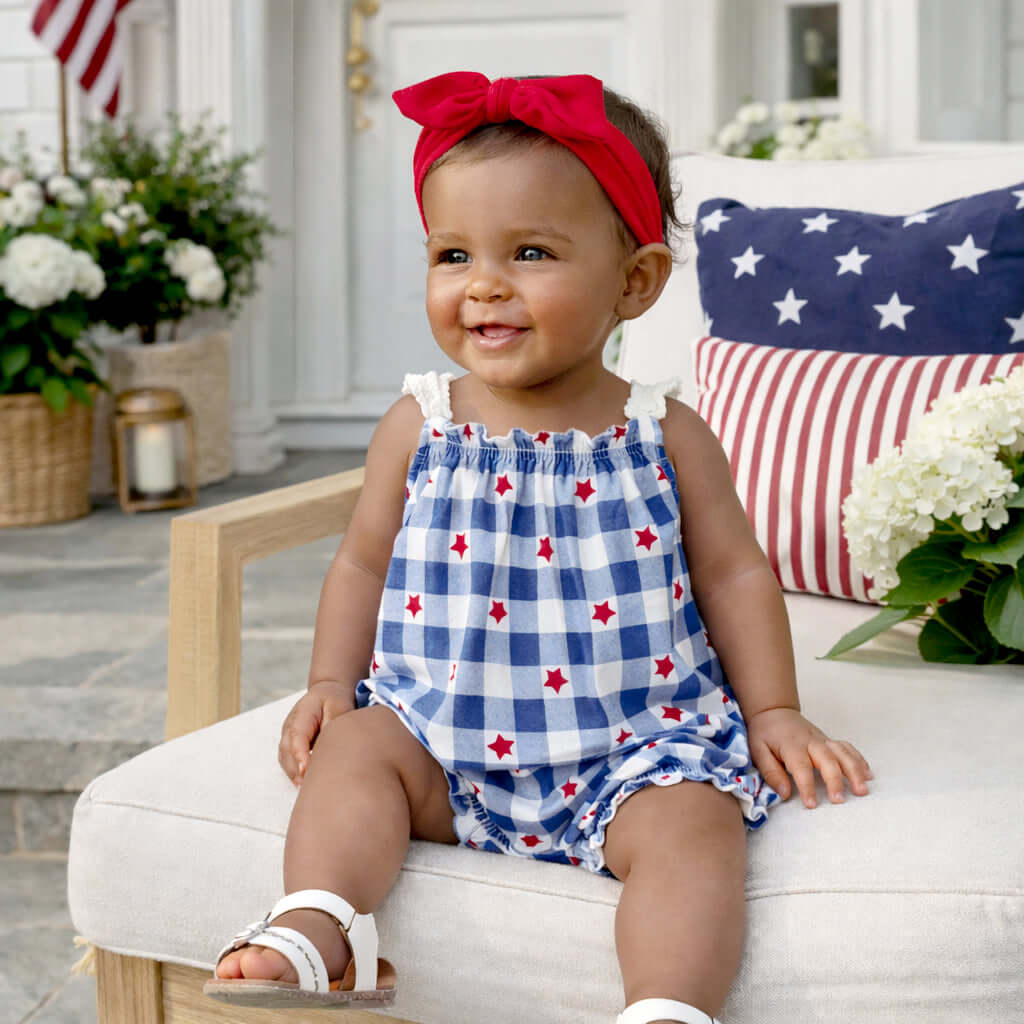 Americana Baby Bamboo Swing Top & Bloomers Set - 4th of July | Milk & Baby