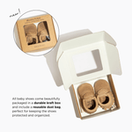 Weathered Brown Moccasin Baby Shoe | Milk & Baby