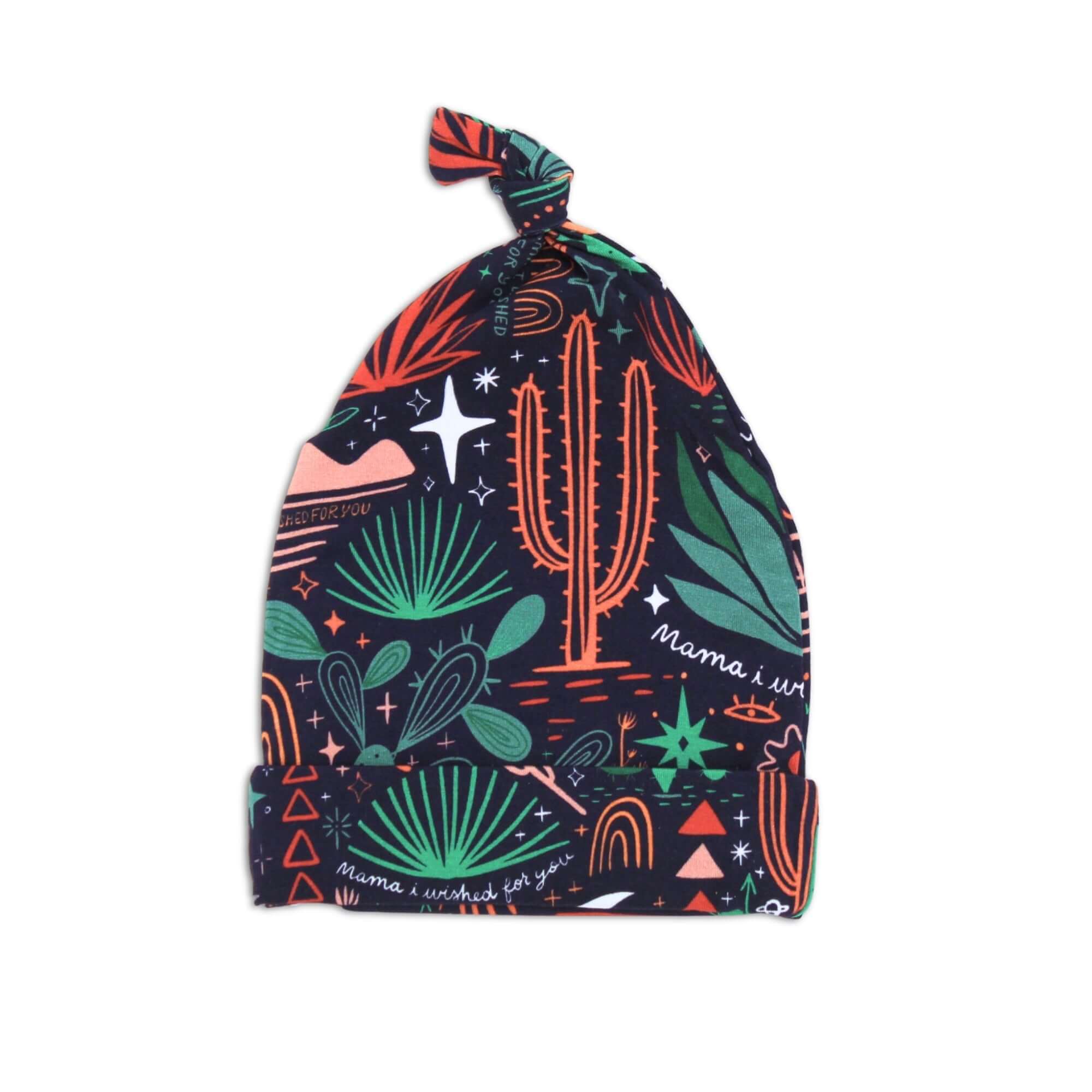 The SoftKnot Cap | Desert Cactus (Midnight) | Milk & Baby