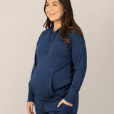 Bamboo Maternity & Nursing Hoodie | Navy | Milk & Baby