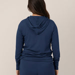 Bamboo Maternity & Nursing Hoodie | Navy | Milk & Baby