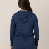 Bamboo Maternity & Nursing Hoodie | Navy | Milk & Baby