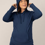 Bamboo Maternity & Nursing Hoodie | Navy | Milk & Baby
