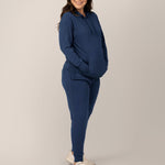 Bamboo Maternity & Nursing Hoodie | Navy | Milk & Baby