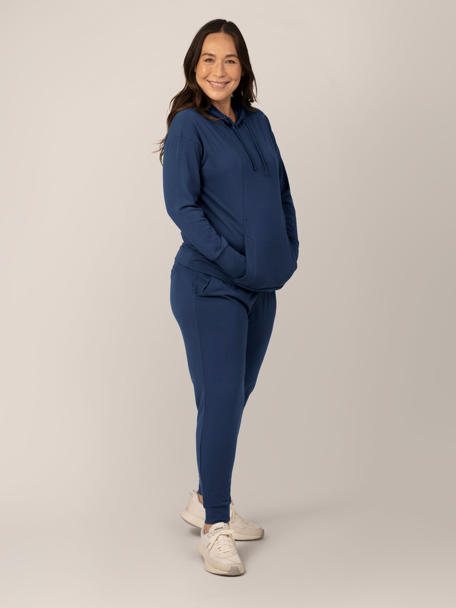 Bamboo Maternity & Nursing Hoodie | Navy | Milk & Baby