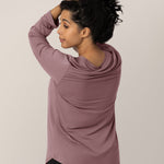 Bamboo Maternity & Nursing Long Sleeve T-shirt | Twilight | Milk & Baby