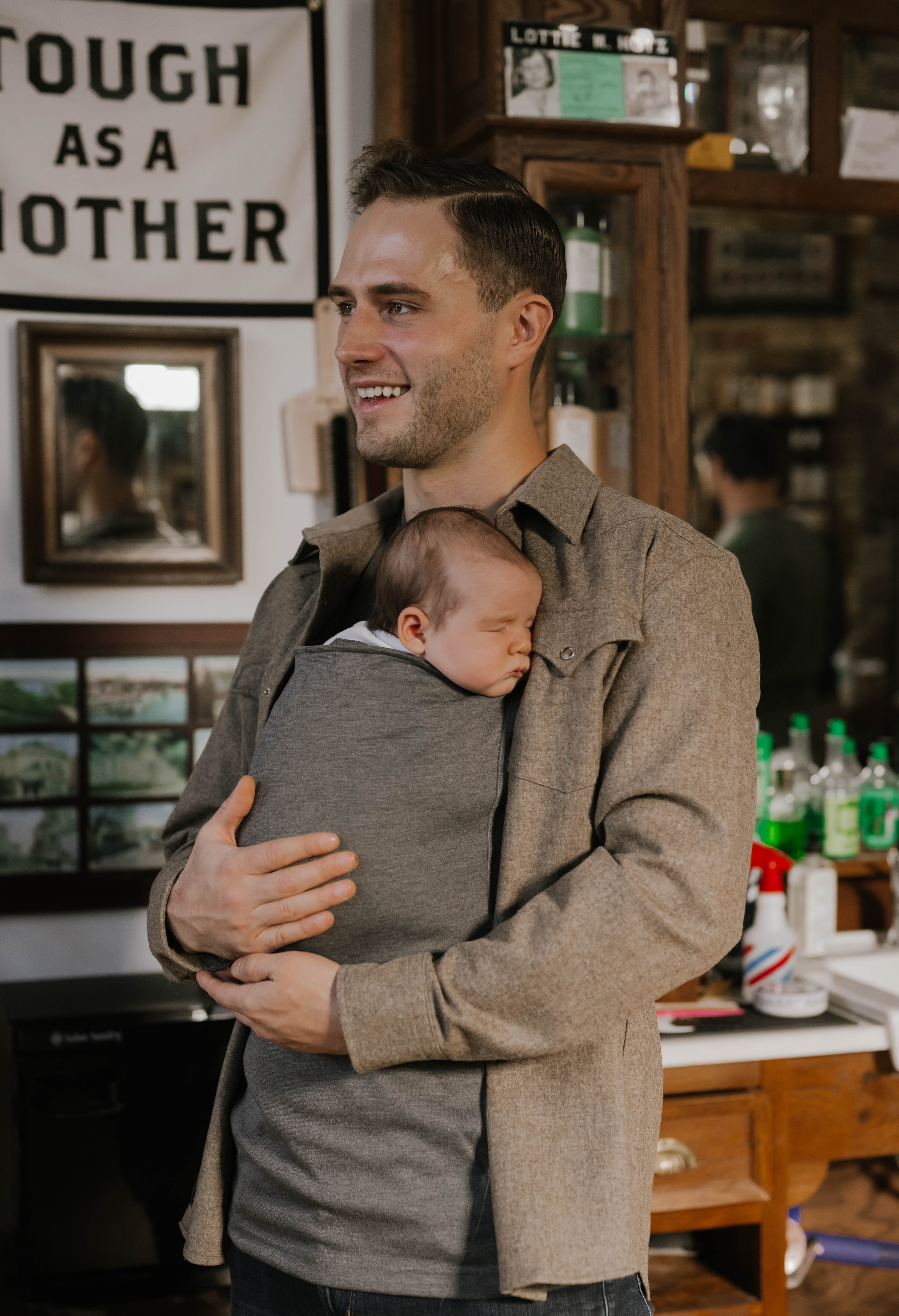 Dad Shirt | Long Sleeve | Gray | Milk & Baby