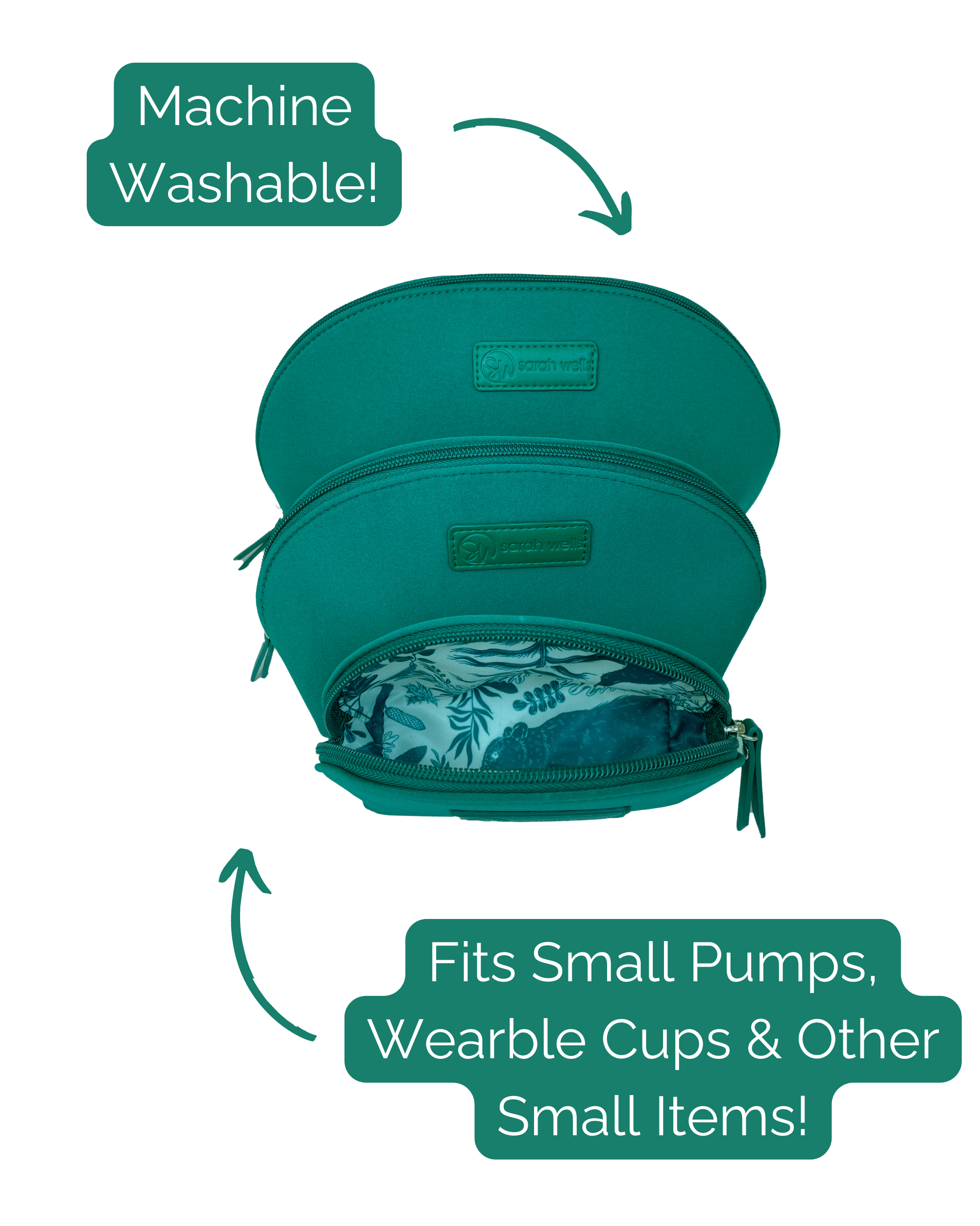 PackSWell Breast Pump Accessory Organizer Bags | Milk & Baby