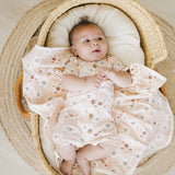 Checkered Bear | GOTS Certified Organic Cotton Short Sleeve Romper