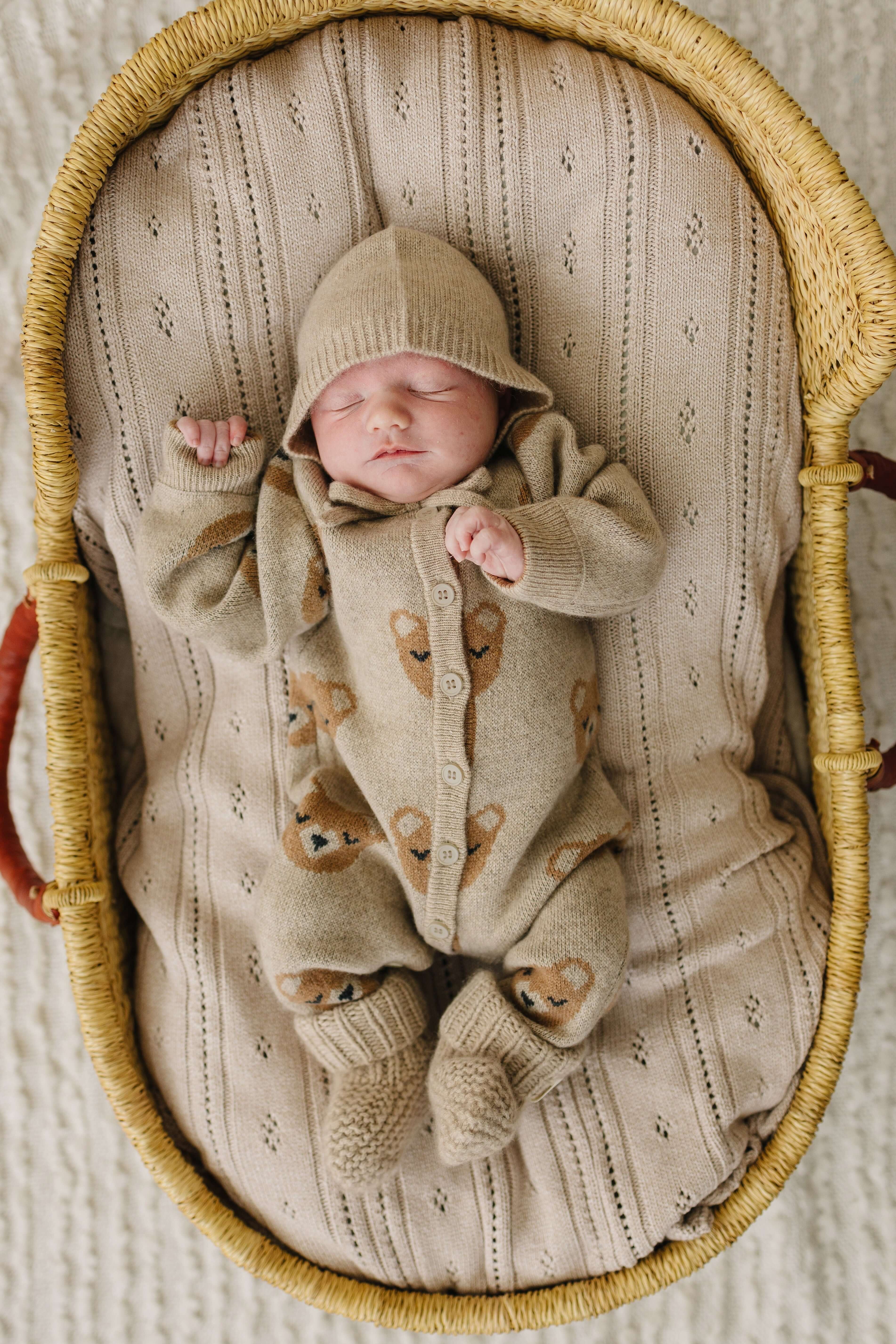 Luna + Luca Bear Cashmere Luxxe Set | Milk & Baby