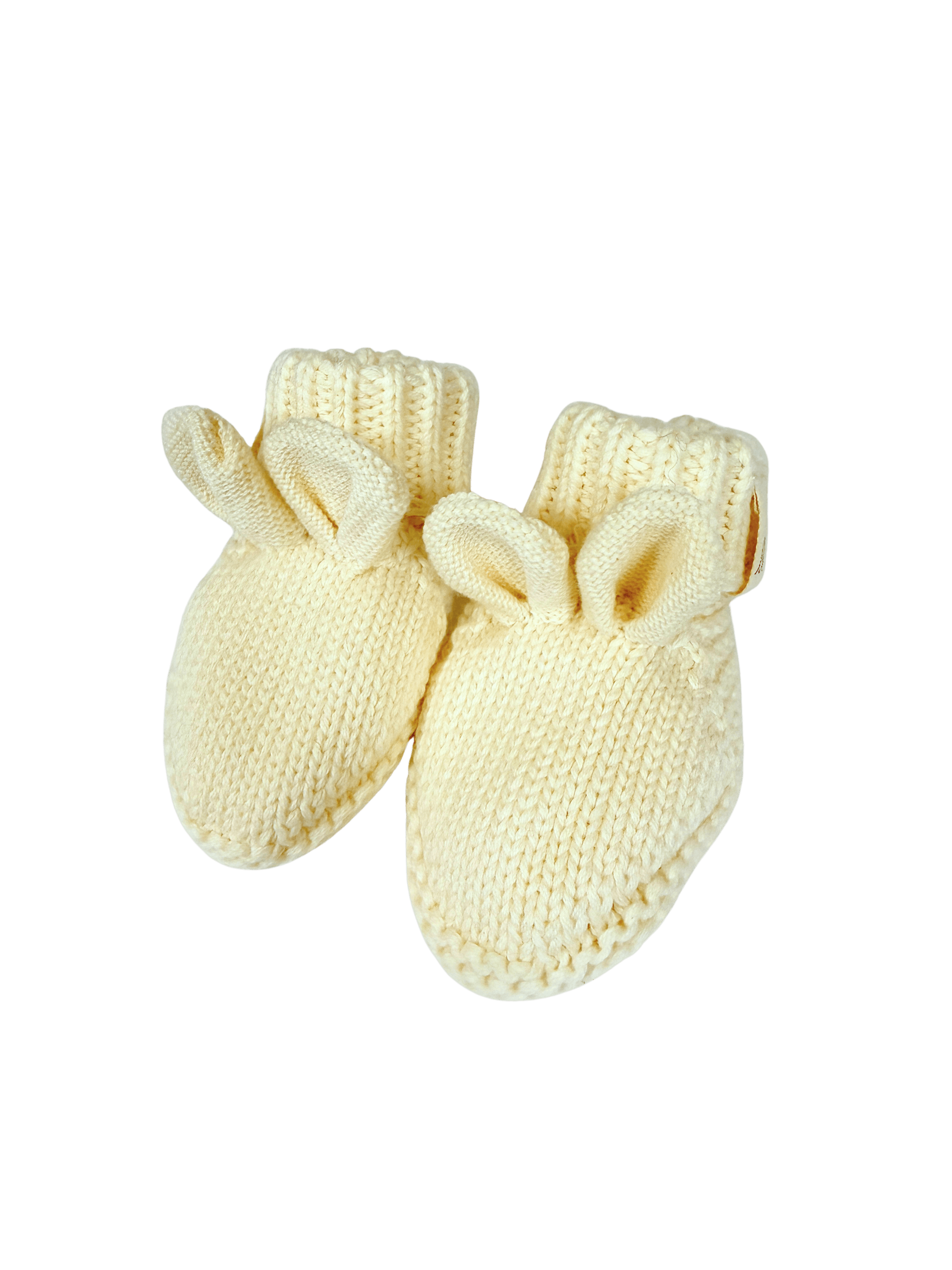 Little Bear Baby Booties | Cream | Keep your little one cozy with our adorable Little Bear Booties, crafted from soft organic cotton for delicate baby skin. | Milk & Baby