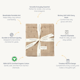 Sand | Organic Cotton Pointelle Baby Blanket