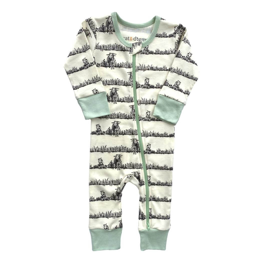 Billie & Kid | GOTS Certified Organic Cotton Zippy | Milk & Baby