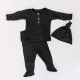 Riley Outfit and Hat Set | Black