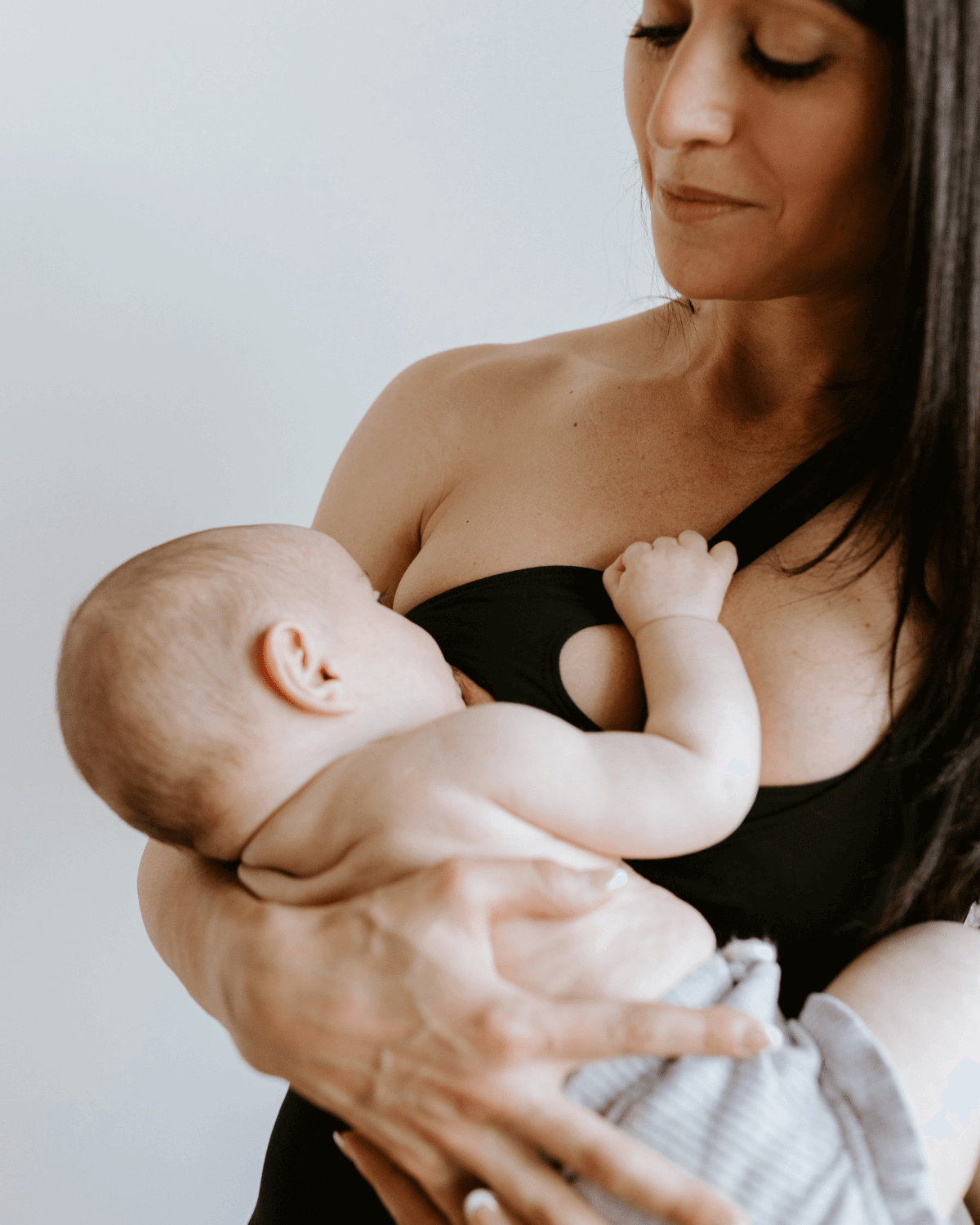 AXK CORE Cross Body Nursing Bra | Black | Milk & Baby