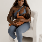 AXK CORE Cross Body Nursing Bra | Blue | Milk & Baby