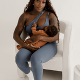 AXK CORE Cross Body Nursing Bra | Blue | Milk & Baby
