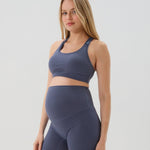 AXK Baby Mama Nursing Bra Blue 3/4 view