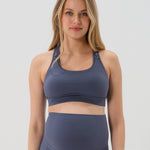 AXK Baby Mama Full Support Nursing Bra Blue front