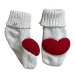 Luna + Luca Heart Booties | Milk & Baby
