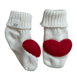 Luna + Luca Heart Booties | Milk & Baby