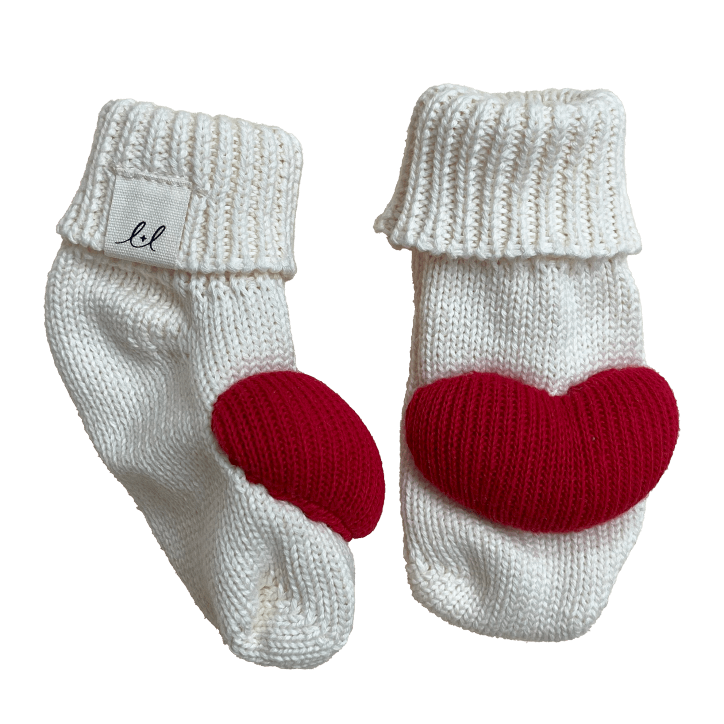 Luna + Luca Heart Booties | Milk & Baby