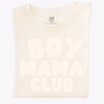 Boy Mama Monochromatic Puff Print Tee | Milk & Baby