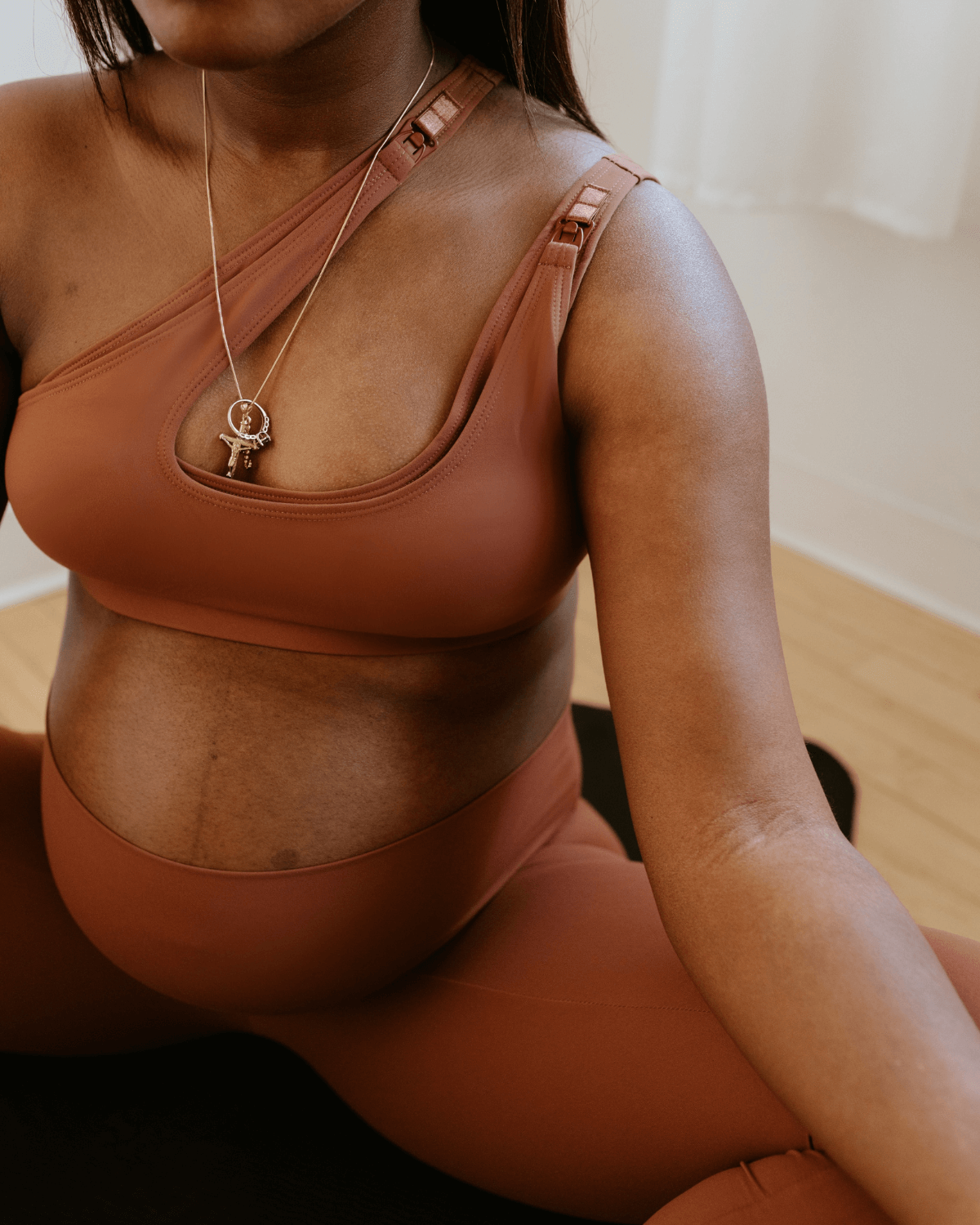 AXK CORE Cross Body Nursing Bra | Brown | Milk & Baby