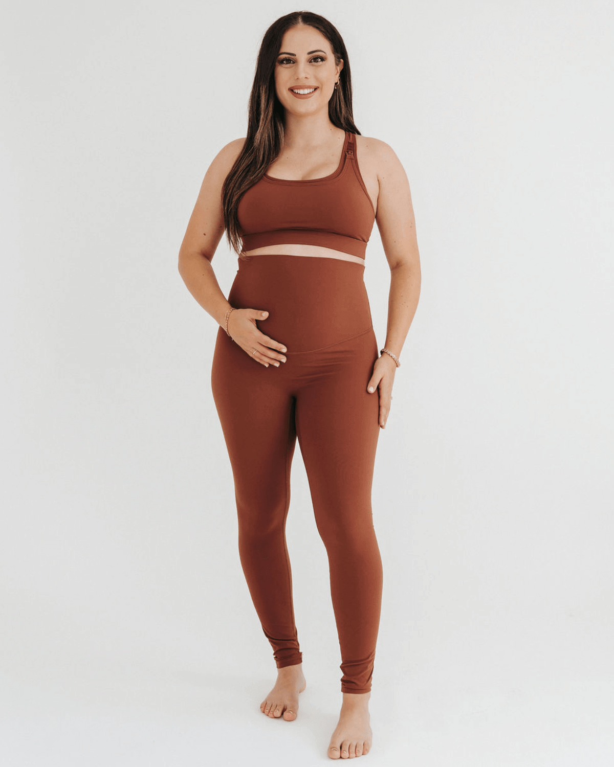 AXK CORE Curve Maternity Legging - Brown | Milk & Baby